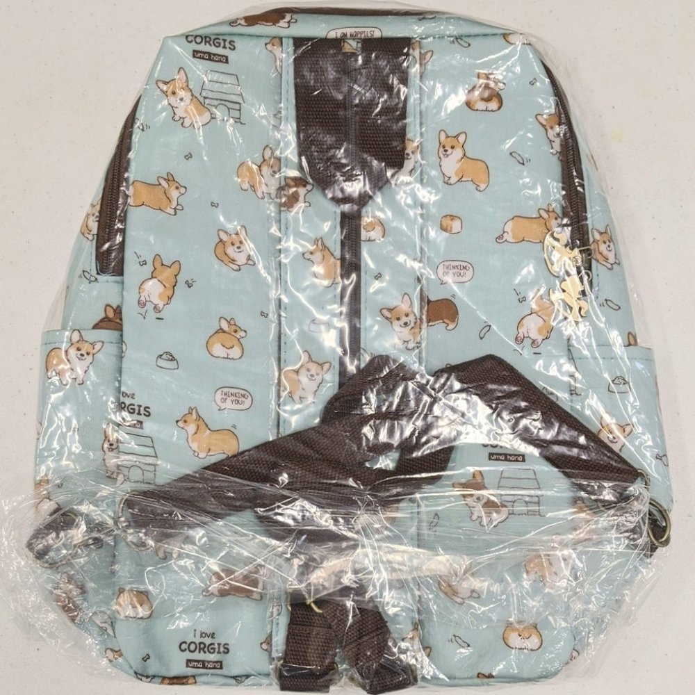 Waterproof Corgi Backpack Convertible Sling Bag - Picture 9 of 13